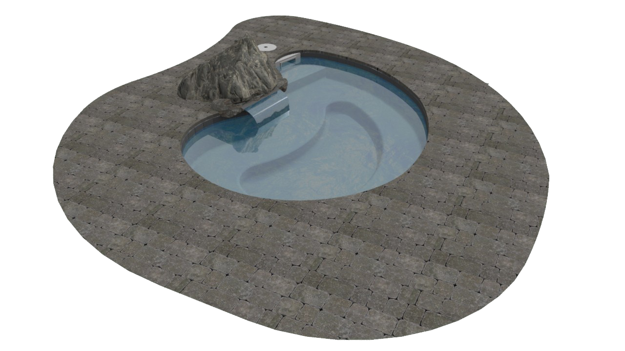 Spa naturel monocoque intégrable encastré